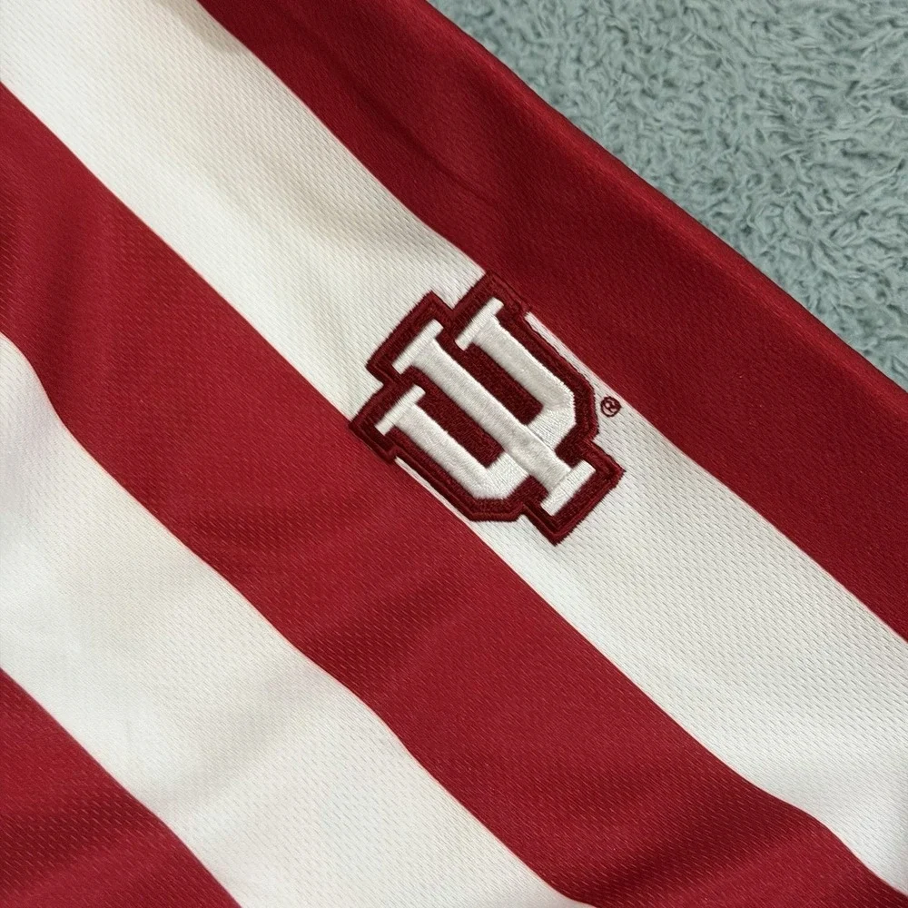 2013 Adidas Indiana University IU Mens L Candy Striped Tearaway Basketball Pants